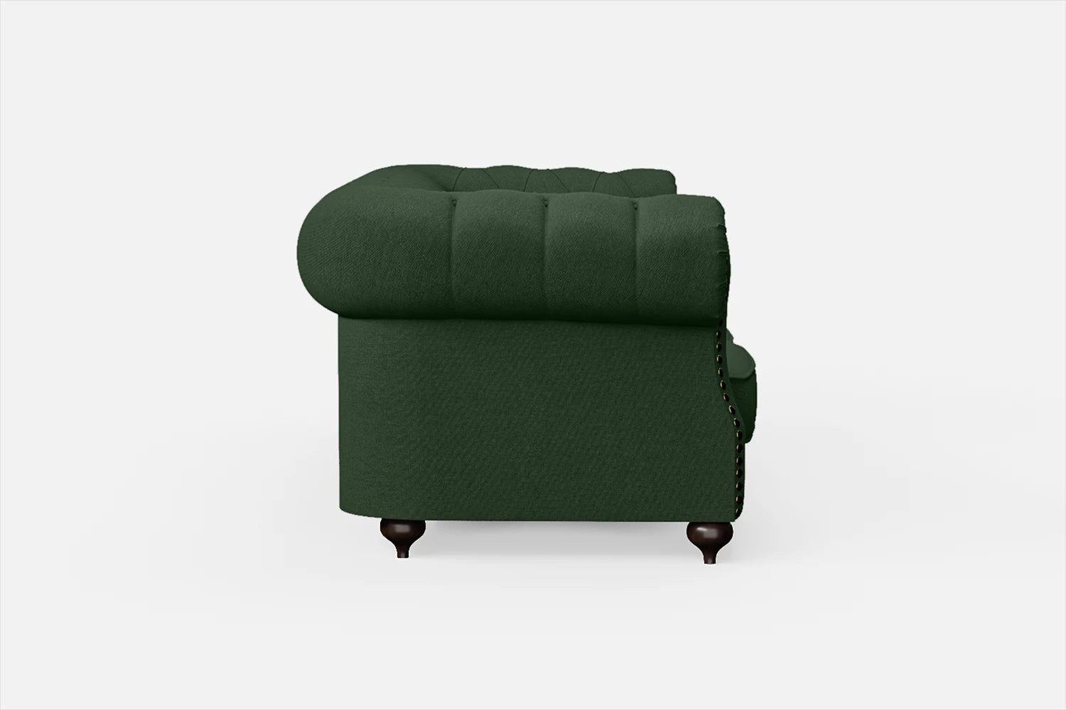 Bitonto 2 Seater Sofa Forest Green Linen Fabric