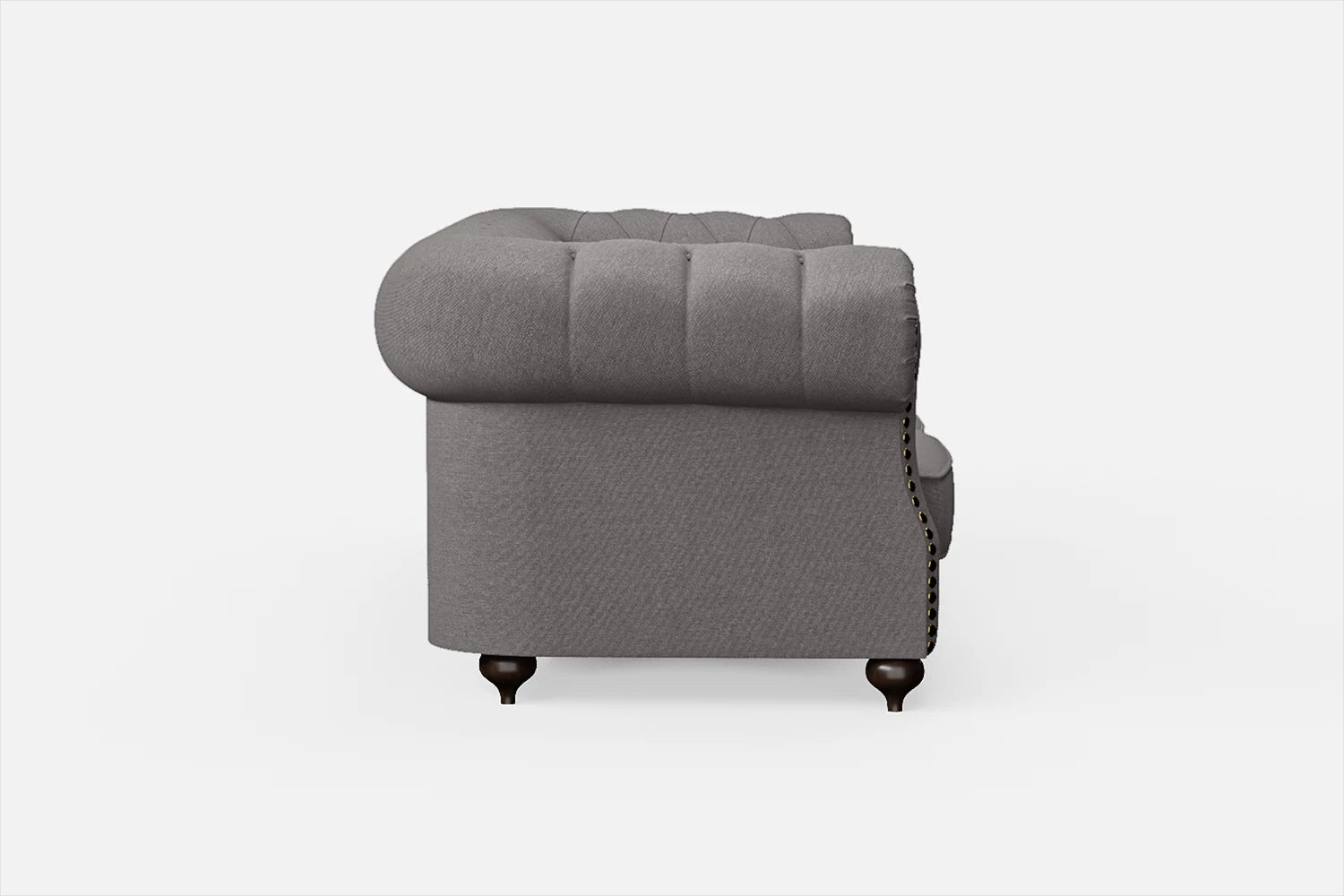 Bitonto 2 Seater Sofa Grey Linen Fabric