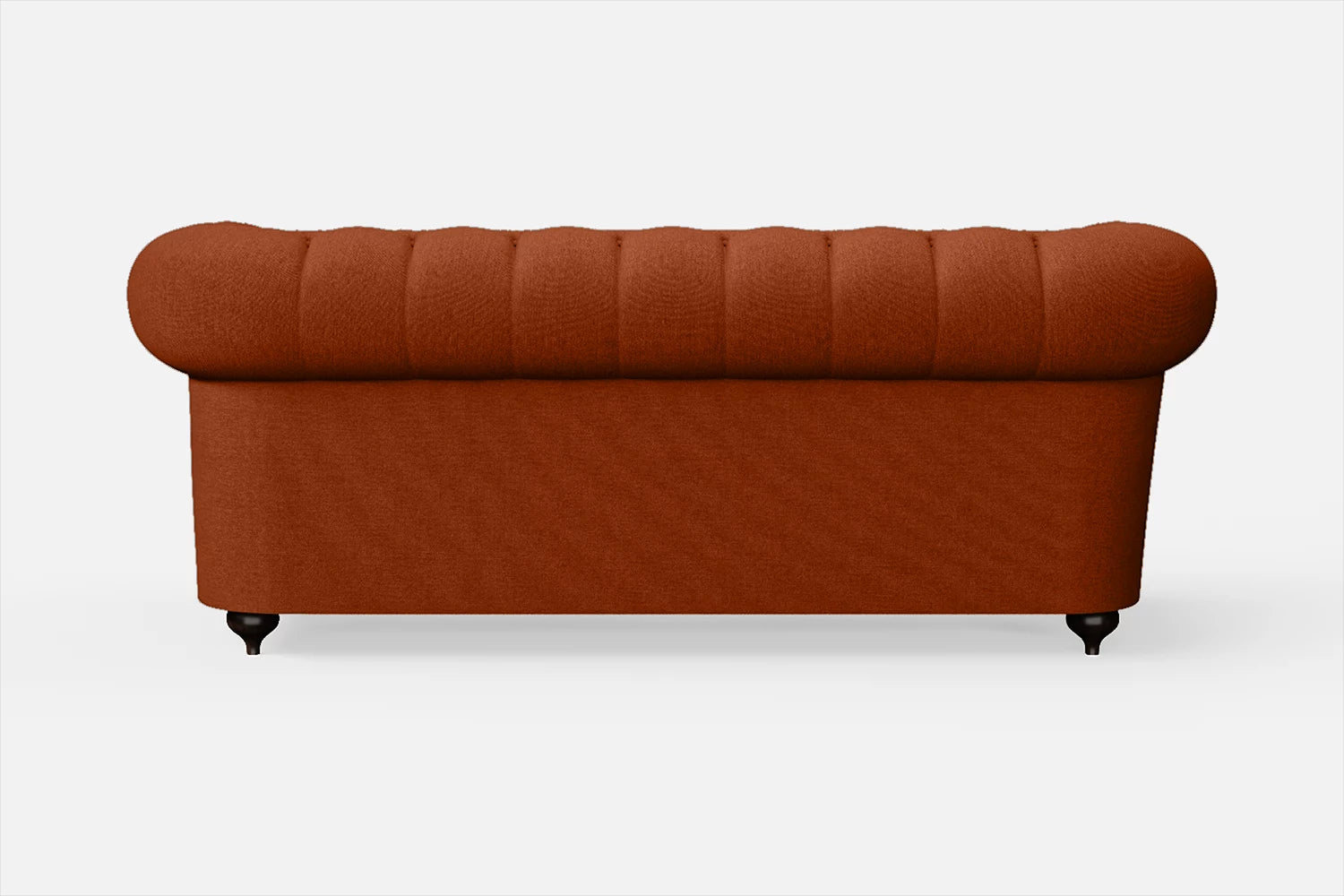 Bitonto 2 Seater Sofa Orange Linen Fabric