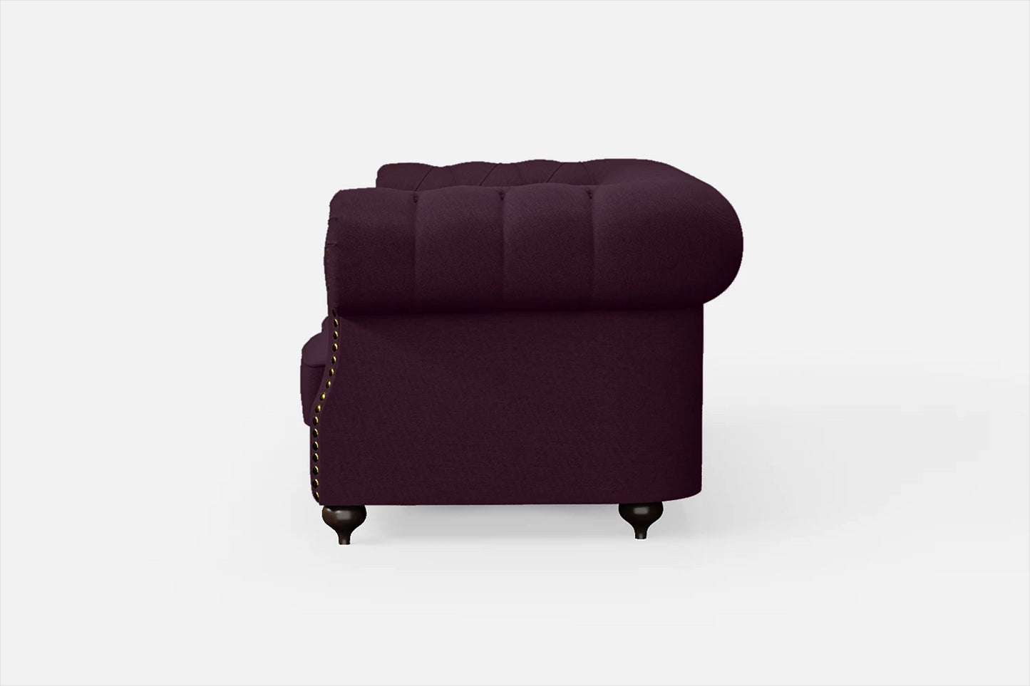 Bitonto 2 Seater Sofa Purple Linen Fabric