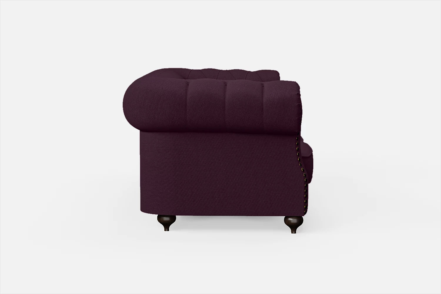 Bitonto 2 Seater Sofa Purple Linen Fabric