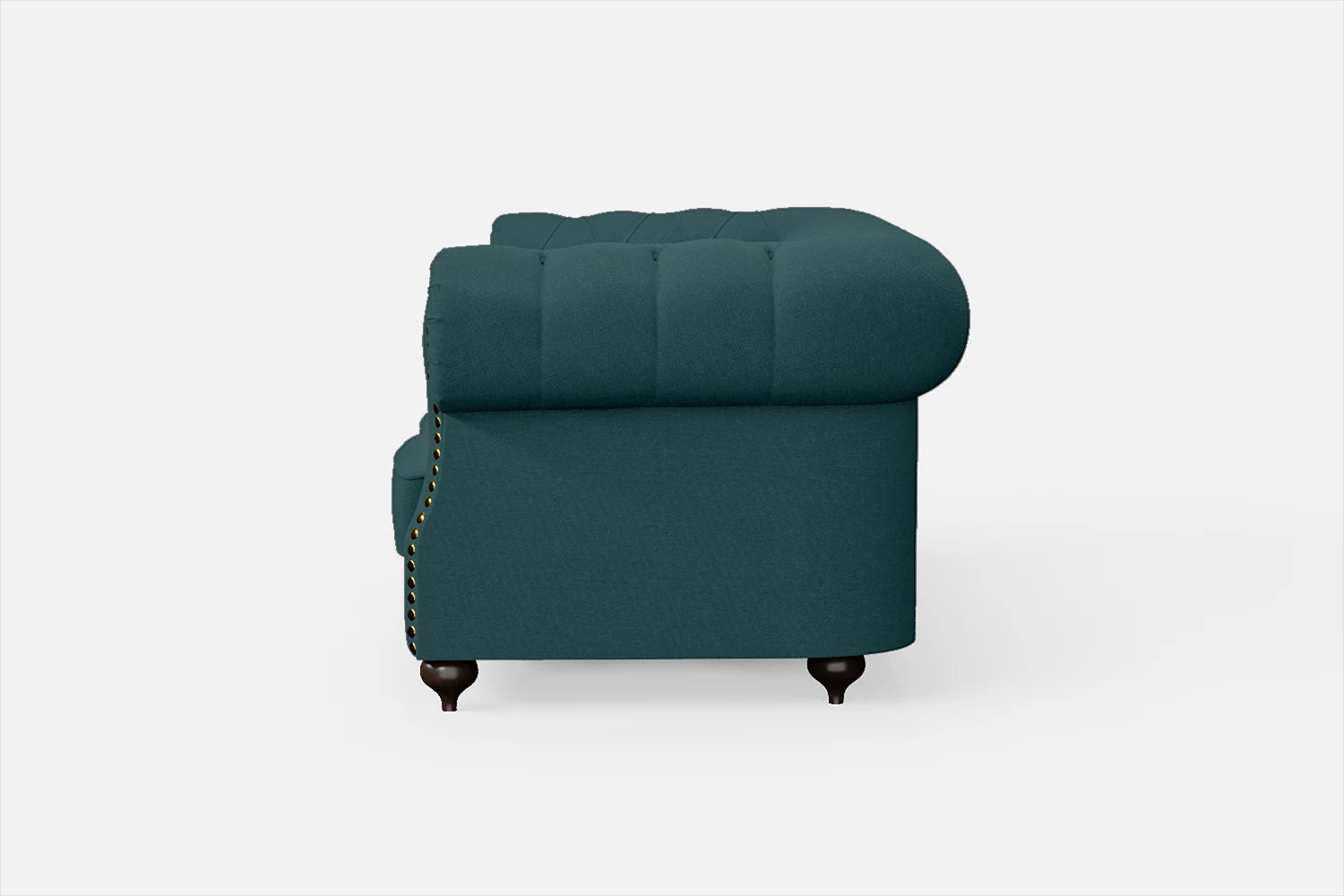 Bitonto 2 Seater Sofa Teal Linen Fabric