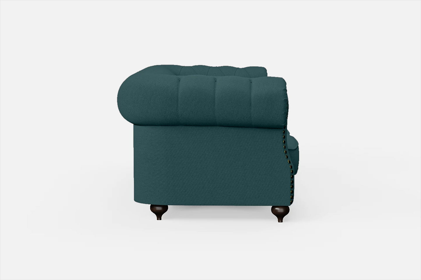 Bitonto 2 Seater Sofa Teal Linen Fabric