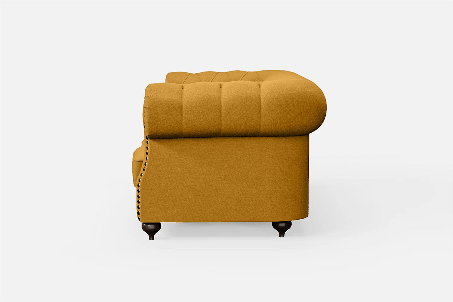 Bitonto 2 Seater Sofa Yellow Linen Fabric