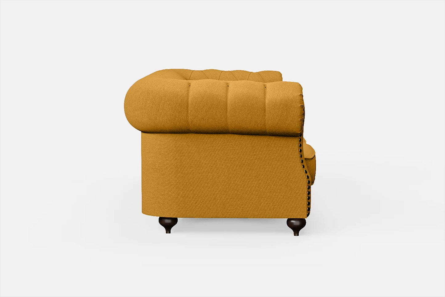 Bitonto 2 Seater Sofa Yellow Linen Fabric