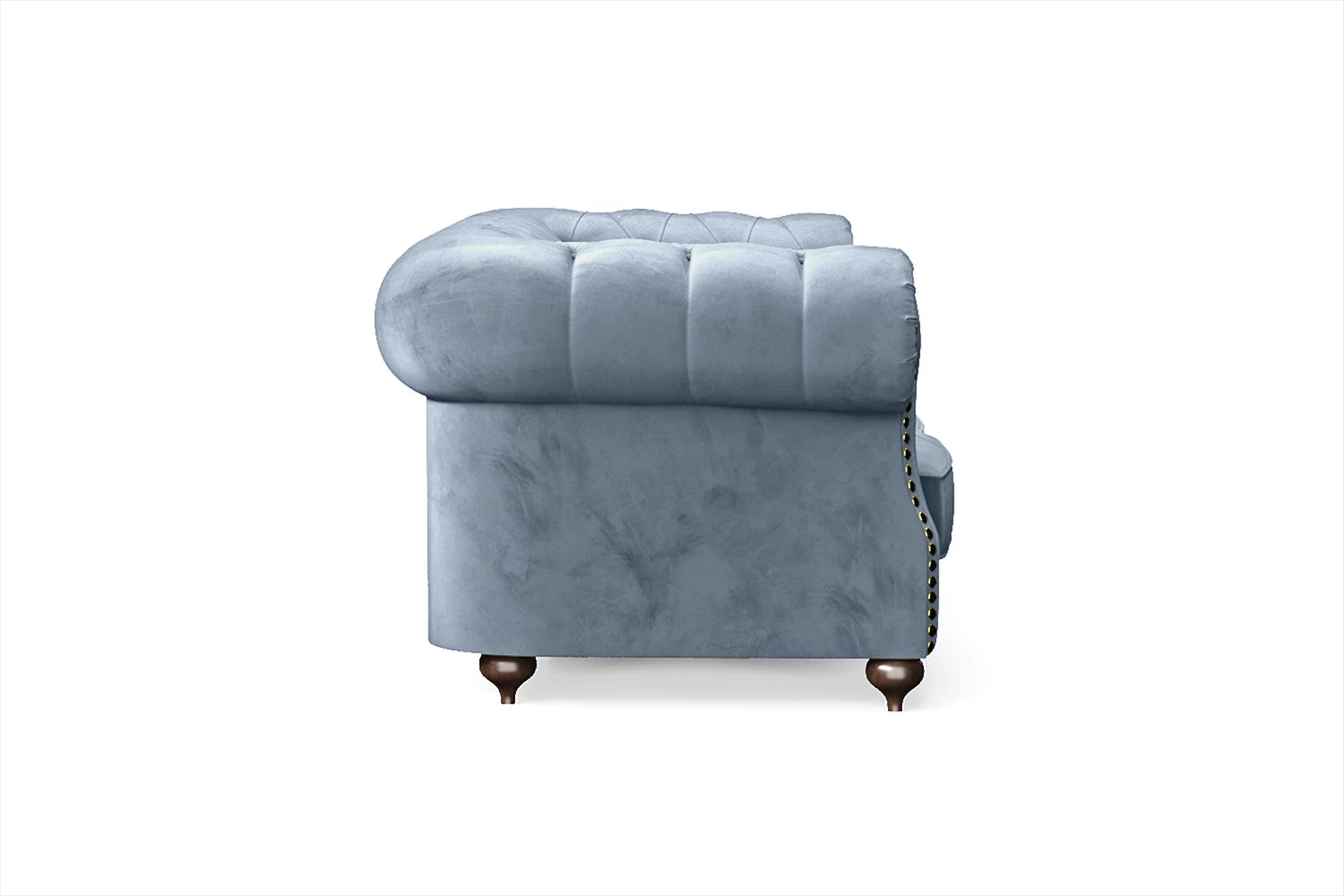 Bitonto 2 Seater Sofa Baby Blue Velvet