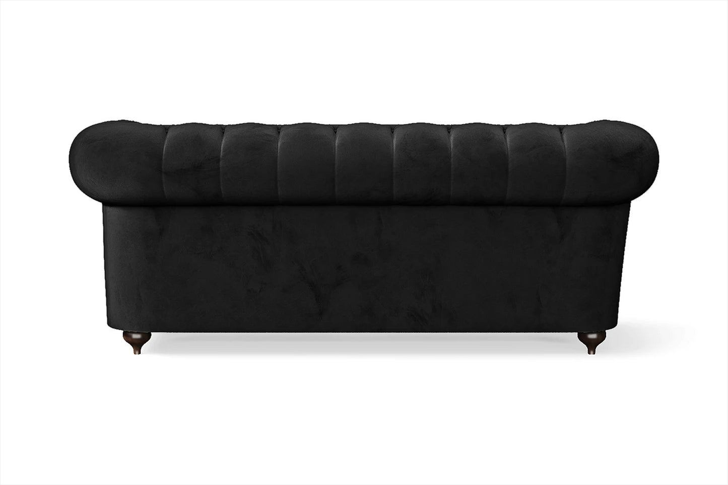 Bitonto 2 Seater Sofa Black Velvet