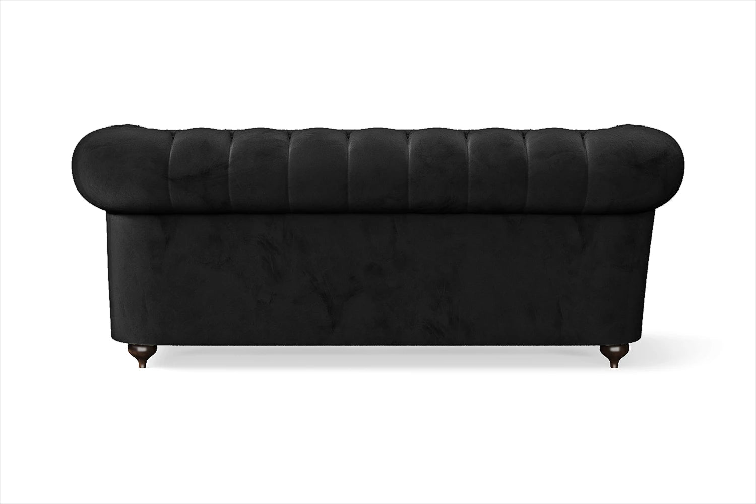 Bitonto 2 Seater Sofa Black Velvet