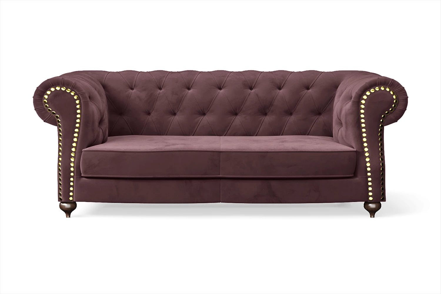 Bitonto 2 Seater Sofa Grape Velvet