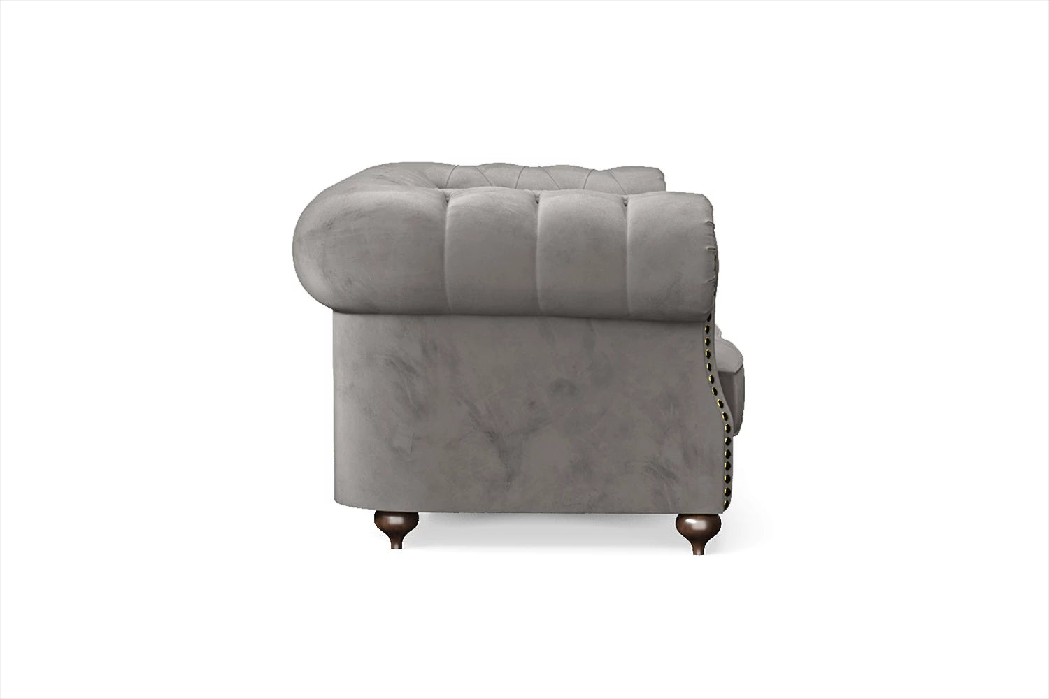 Bitonto 2 Seater Sofa Grey Velvet