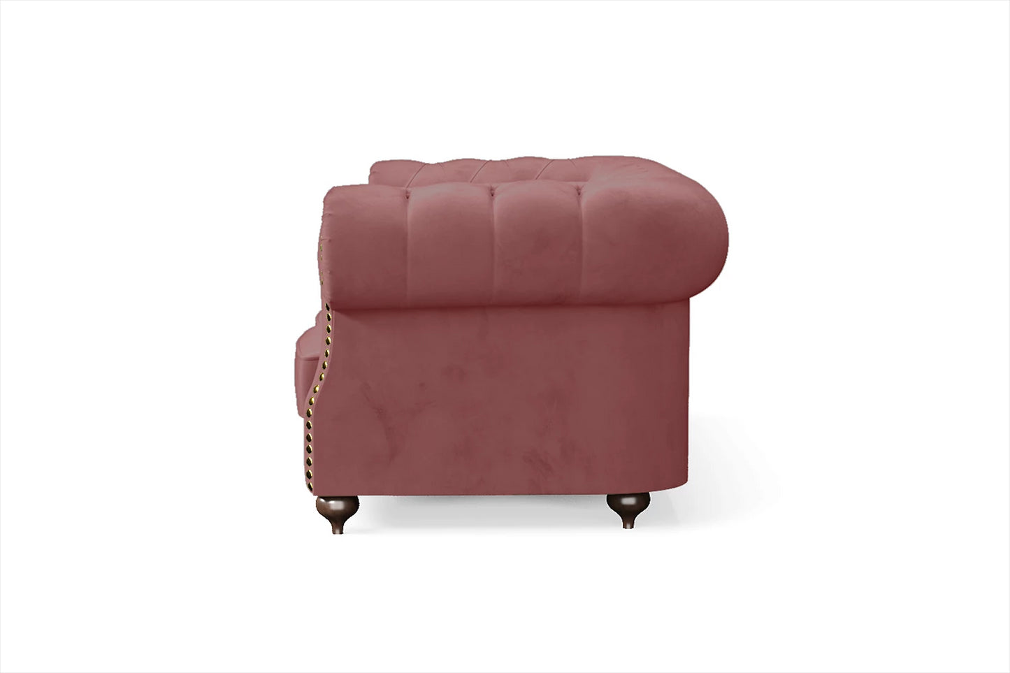 Bitonto 2 Seater Sofa Pink Velvet