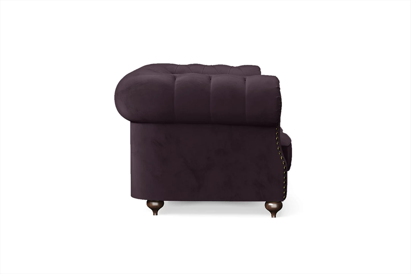 Bitonto 2 Seater Sofa Purple Velvet