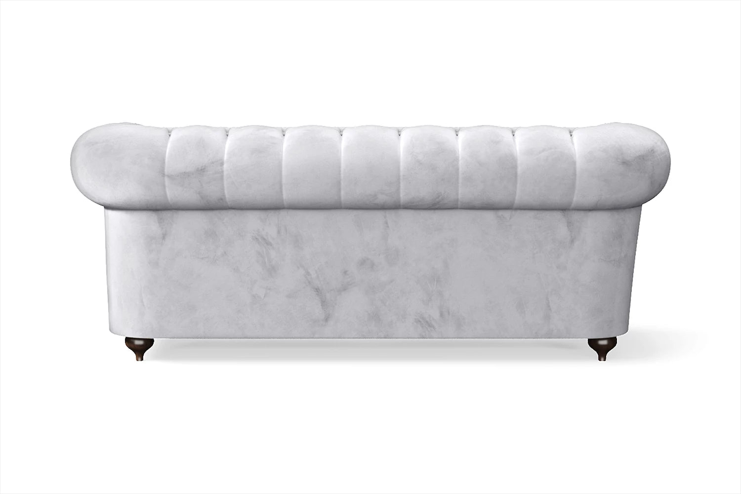 Bitonto 2 Seater Sofa Silver Velvet