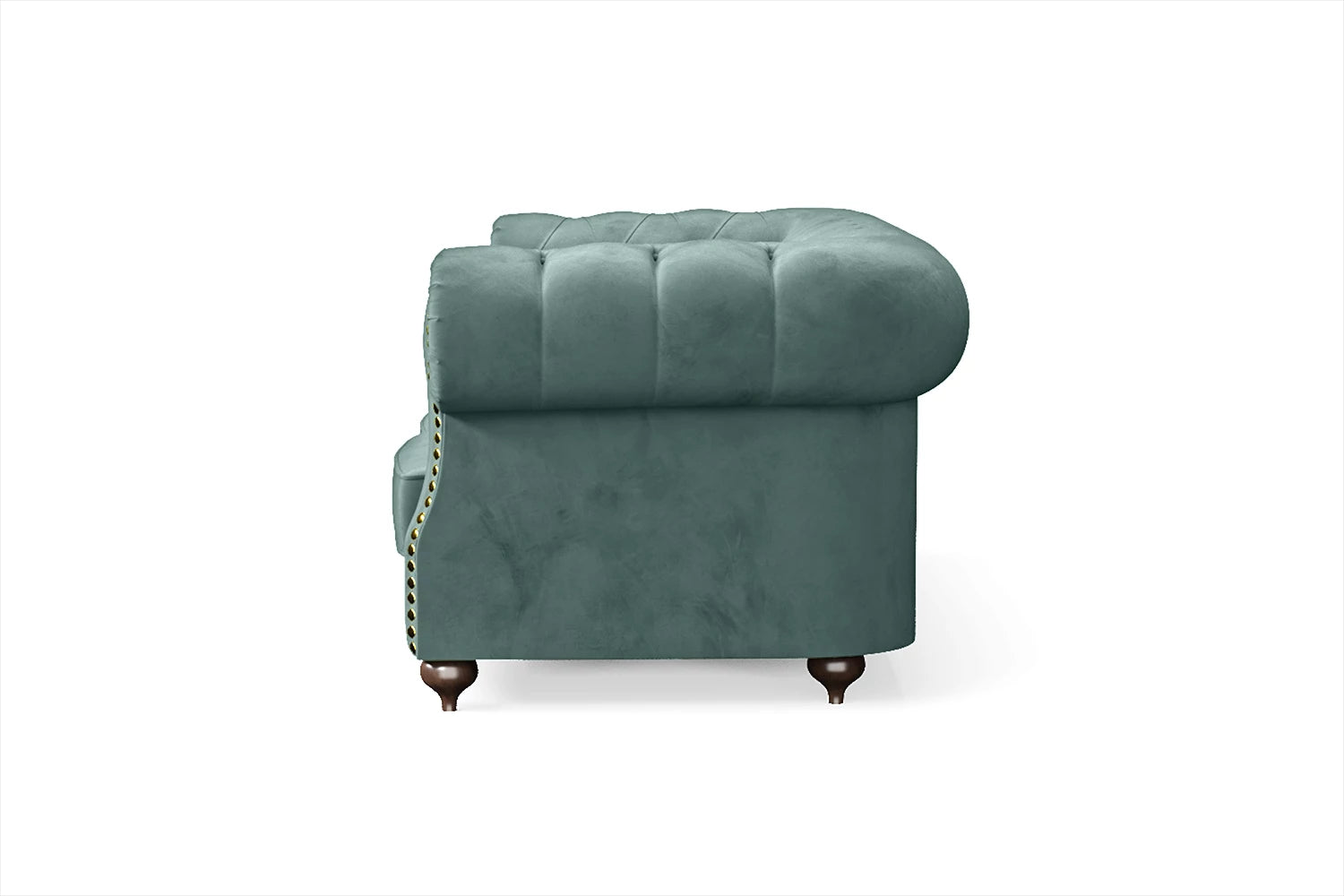 Bitonto 2 Seater Sofa Teal Velvet