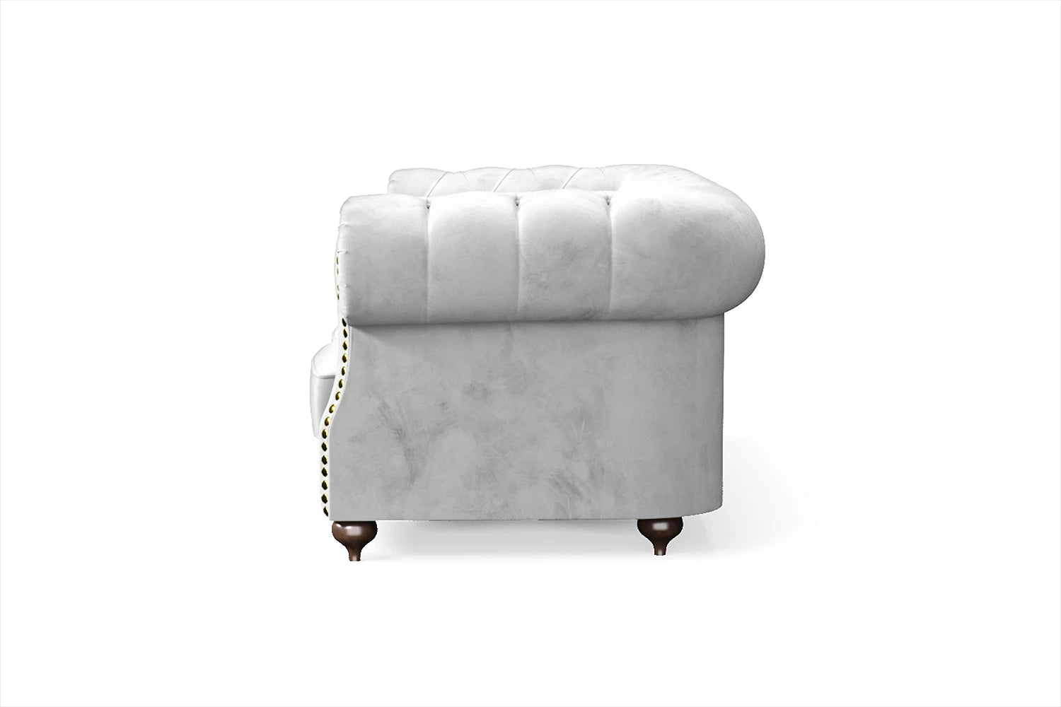 Bitonto 2 Seater Sofa White Velvet