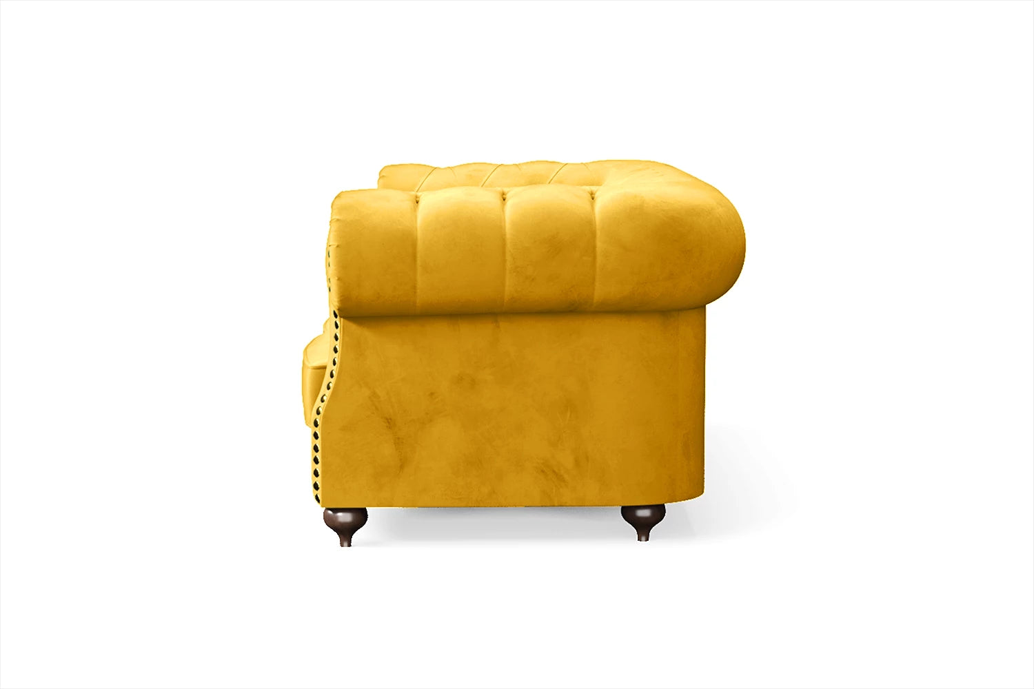 Bitonto 2 Seater Sofa Yellow Velvet