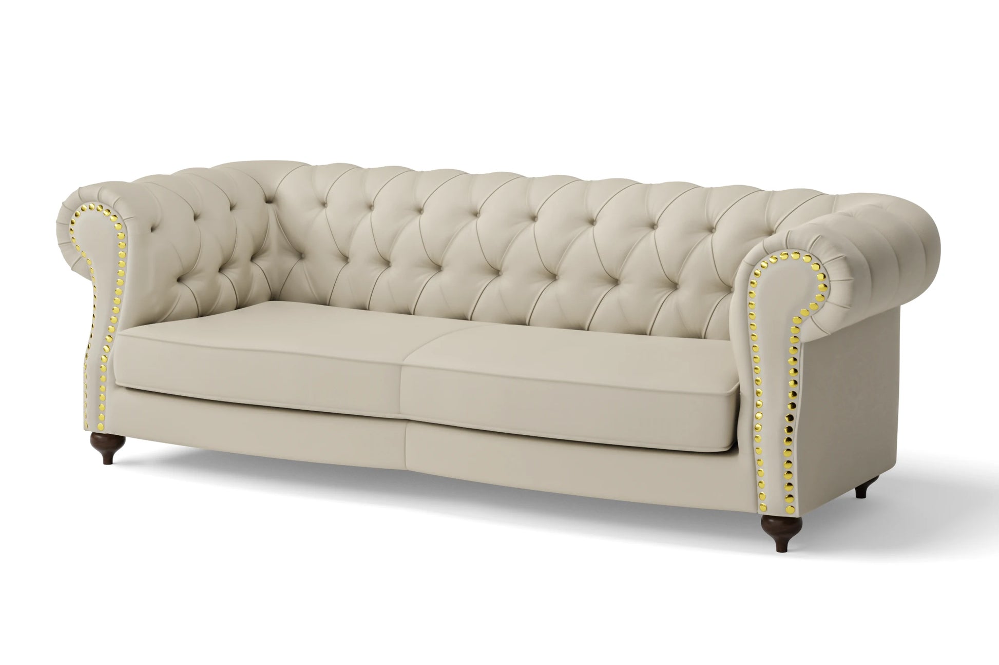 Bitonto 3 Seater Sofa Cream Leather