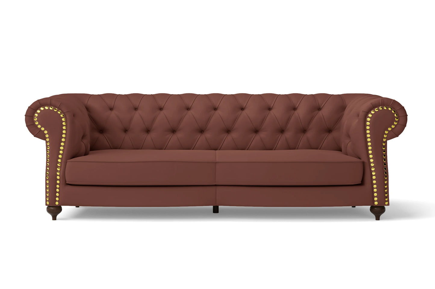 Bitonto 3 Seater Sofa Mauve Leather