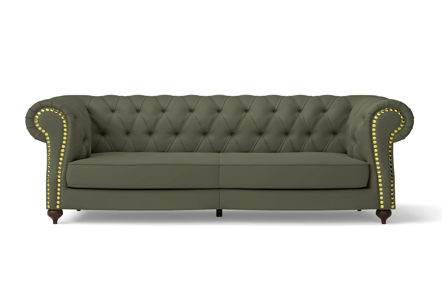 Bitonto 3 Seater Sofa Sage Leather