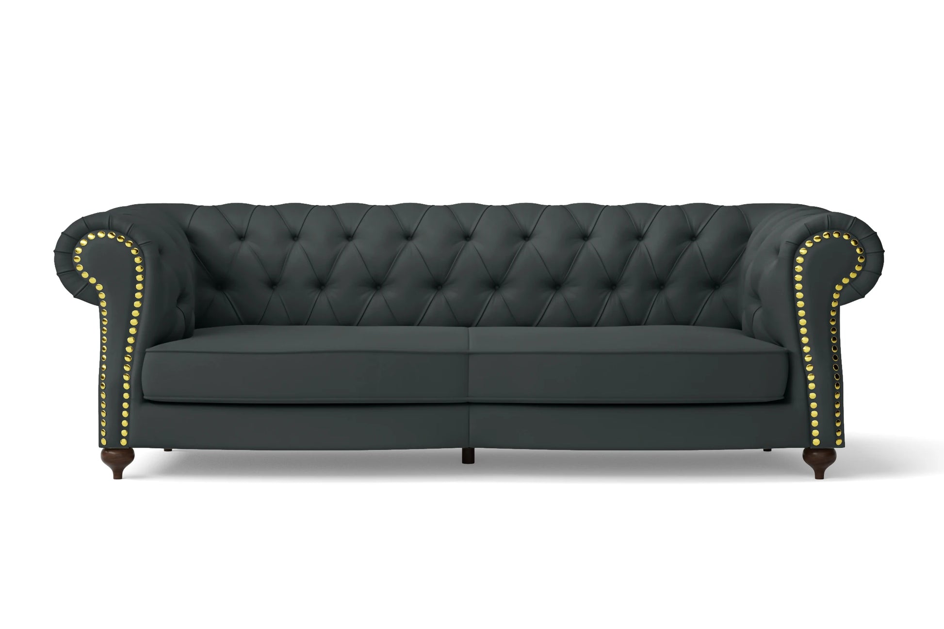 Bitonto 3 Seater Sofa Slate Leather