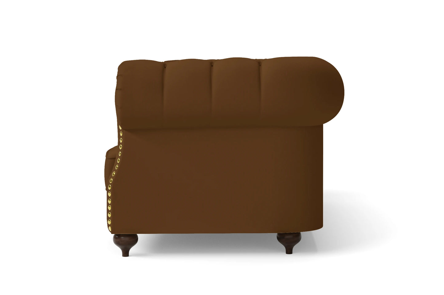 Bitonto 3 Seater Sofa Walnut Brown Leather