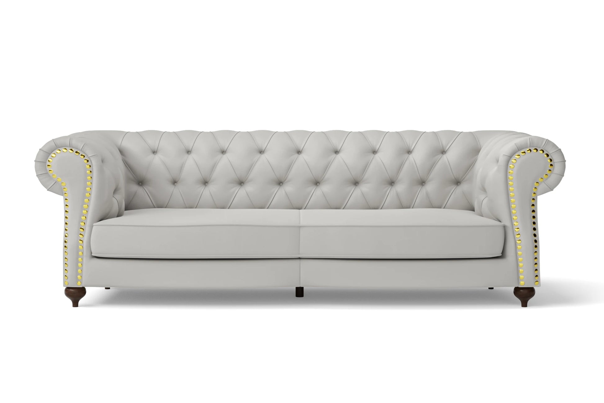 Bitonto 3 Seater Sofa White Leather