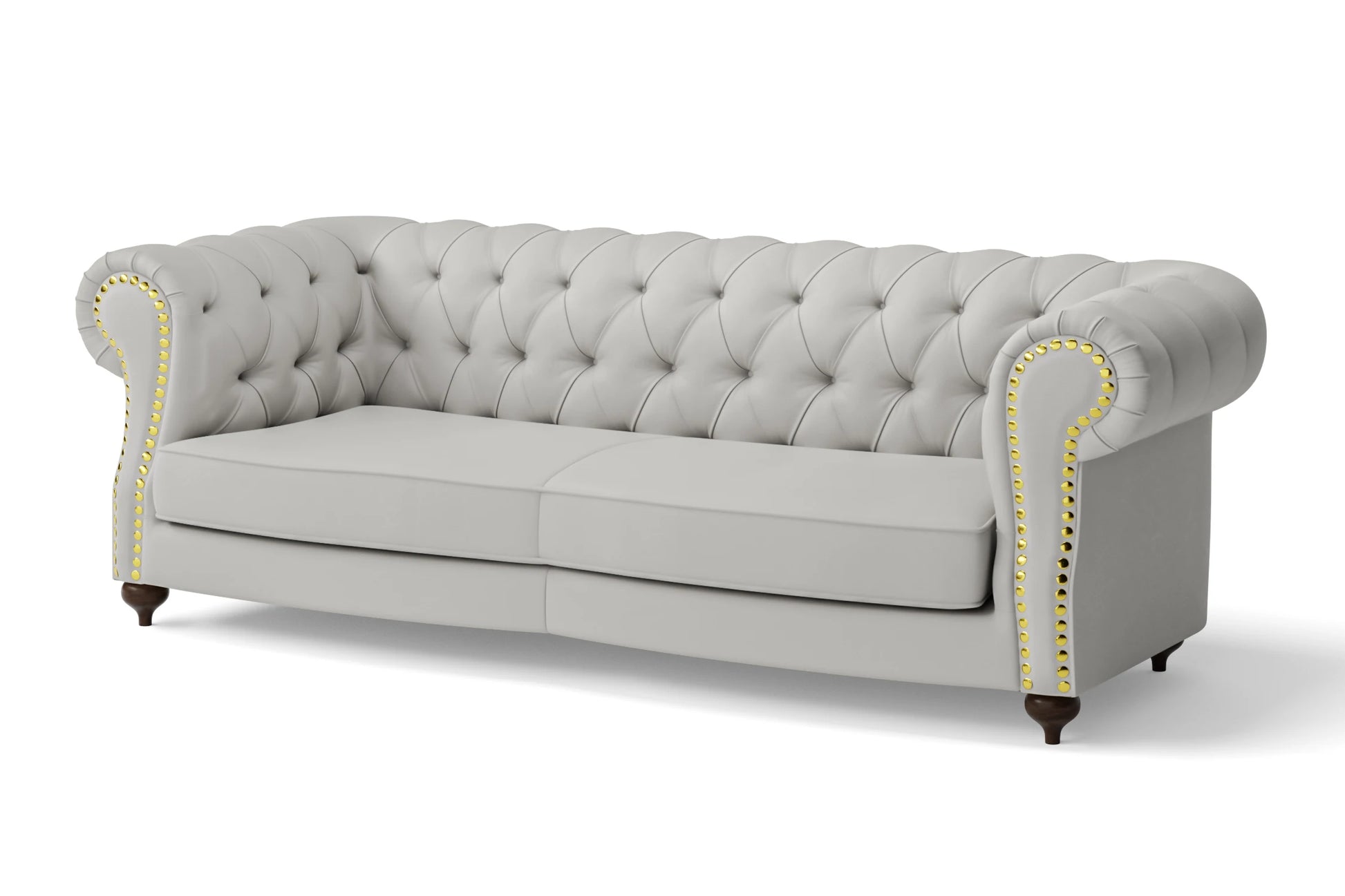 Bitonto 3 Seater Sofa White Leather