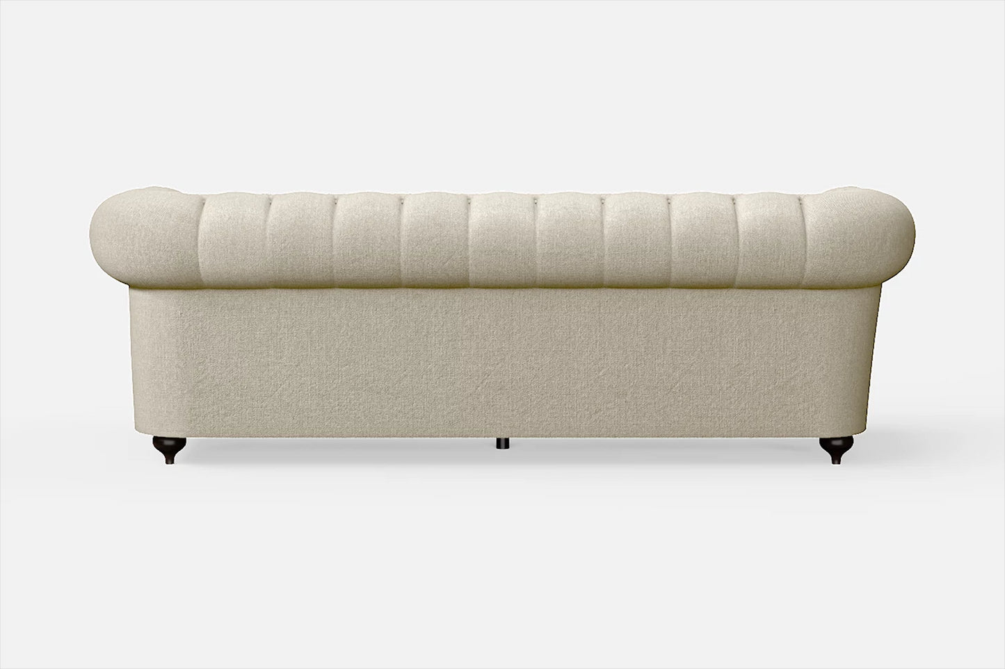 Bitonto 3 Seater Sofa Cream Linen Fabric