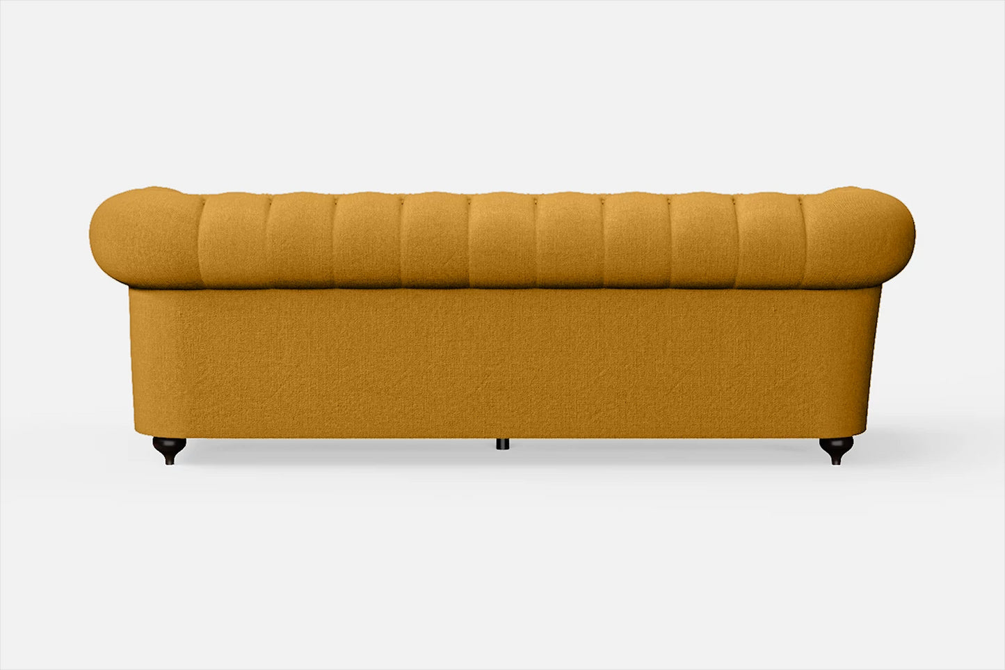 Bitonto 3 Seater Sofa Yellow Linen Fabric