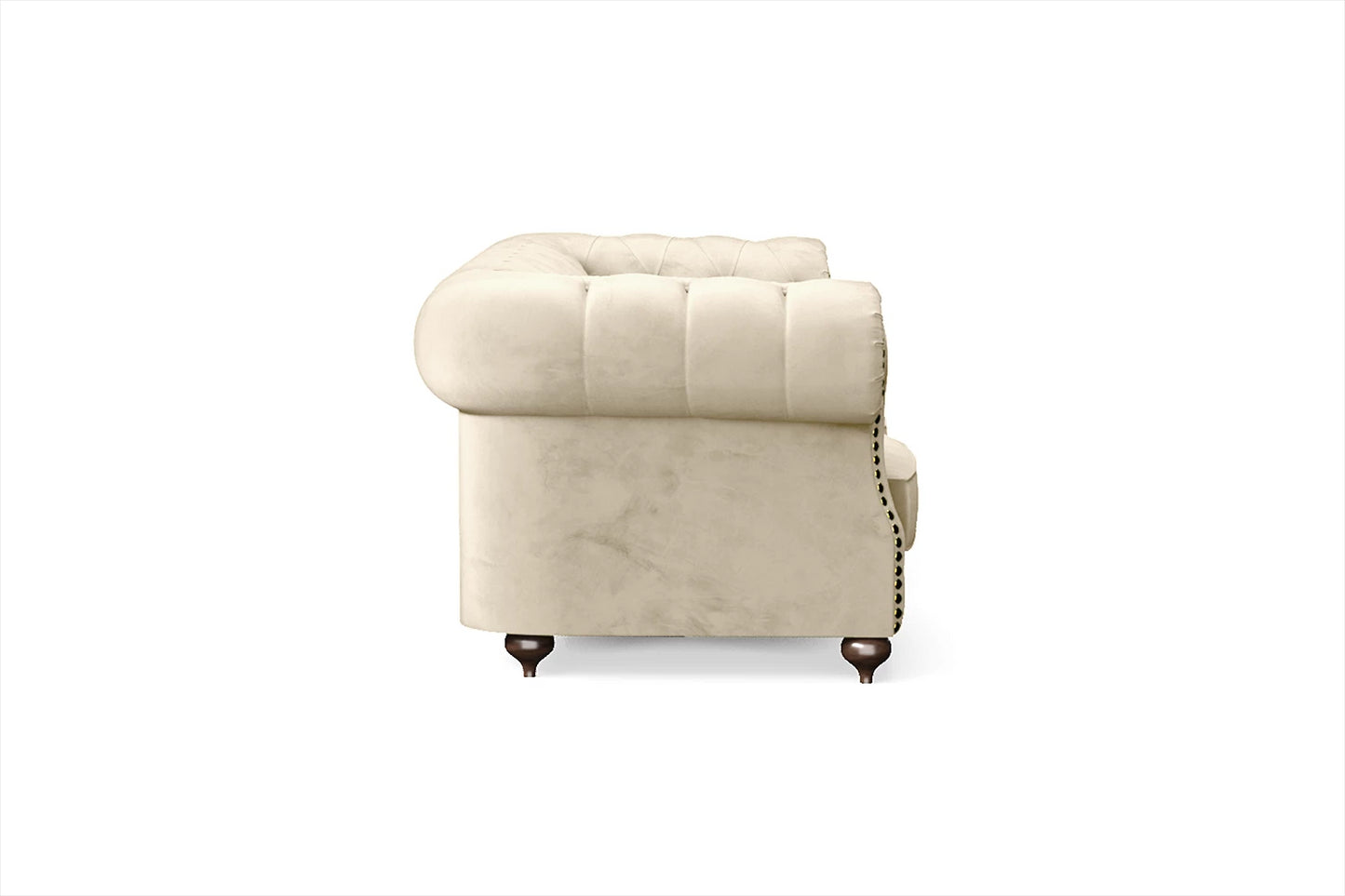 Bitonto 3 Seater Sofa Cream Velvet