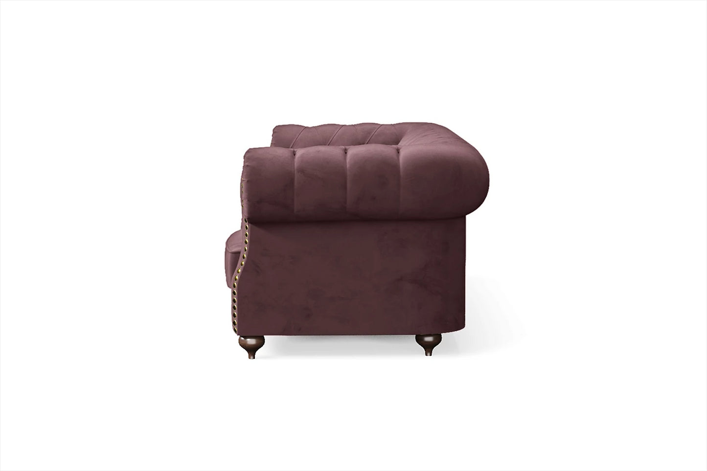 Bitonto 3 Seater Sofa Grape Velvet