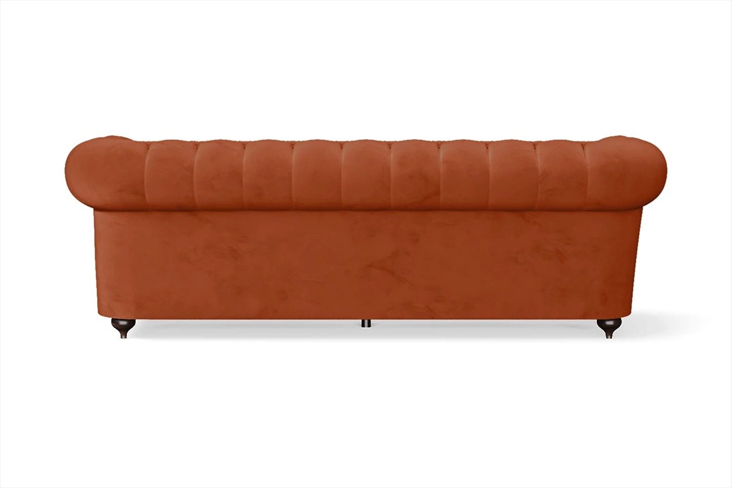 Bitonto 3 Seater Sofa Orange Velvet