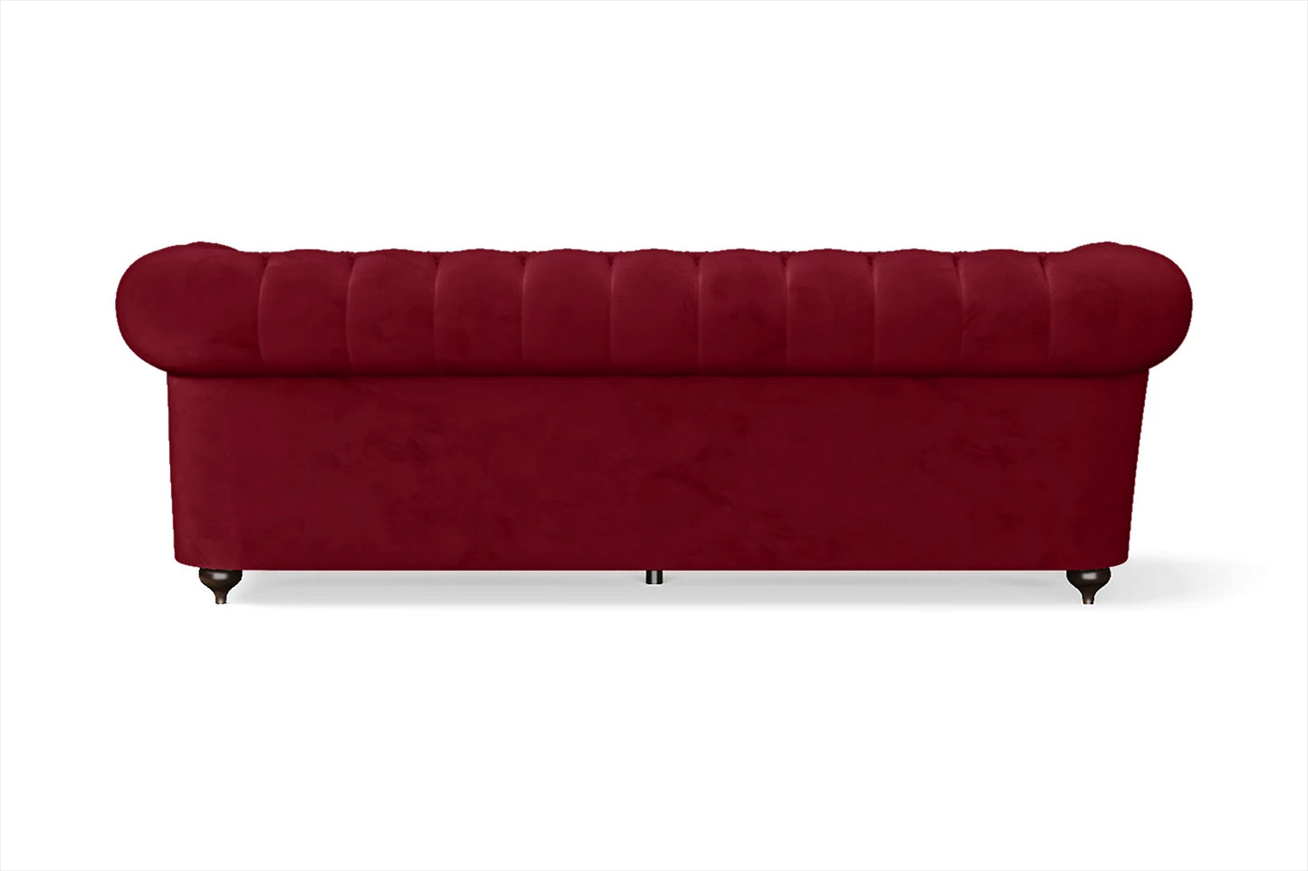 Bitonto 3 Seater Sofa Red Velvet