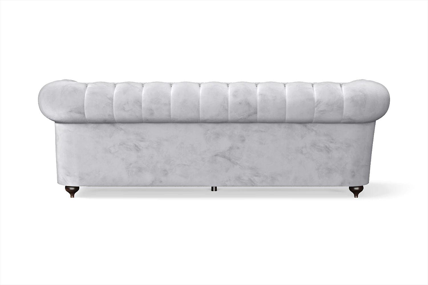 Bitonto 3 Seater Sofa Silver Velvet