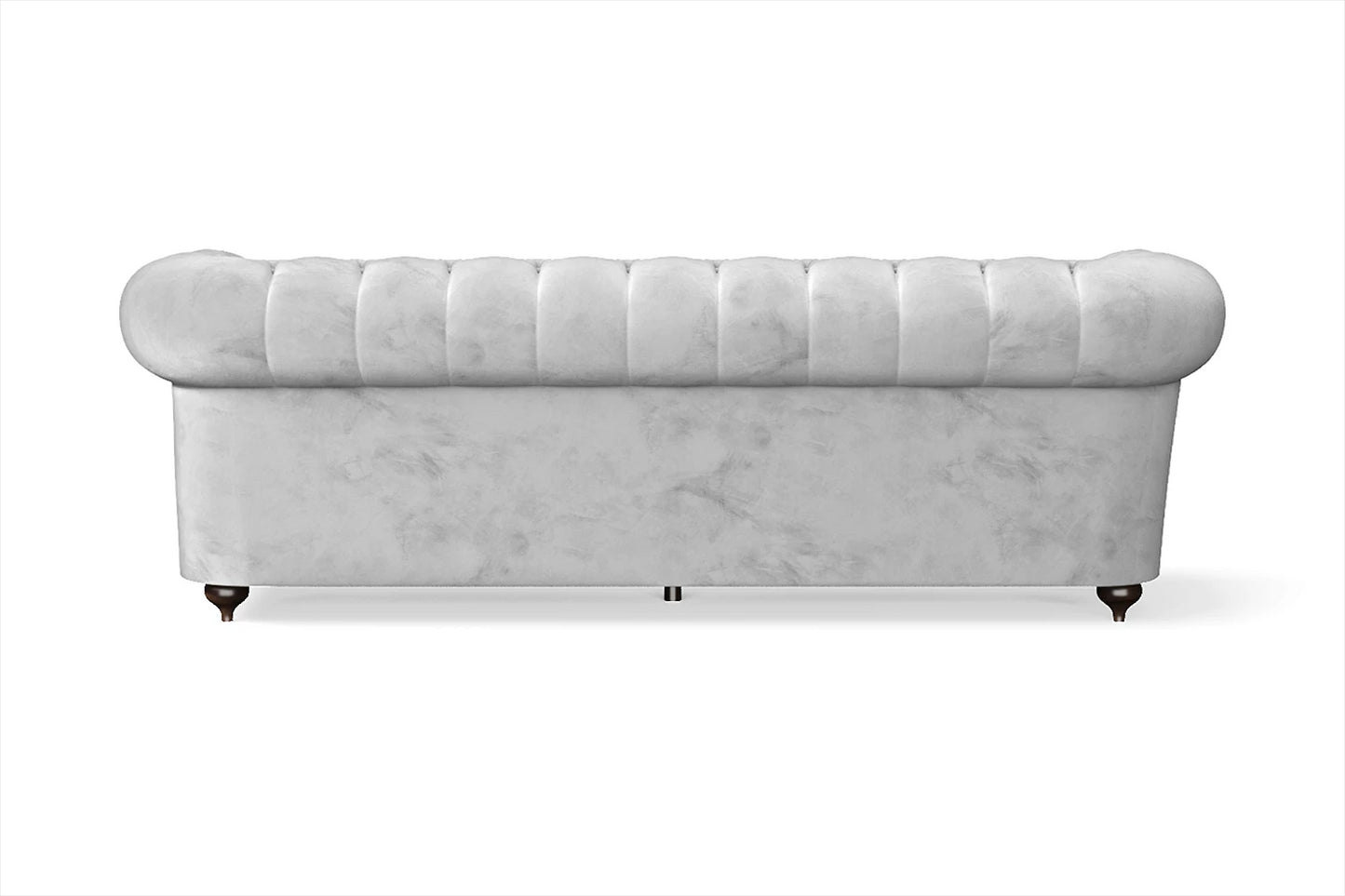 Bitonto 3 Seater Sofa White Velvet