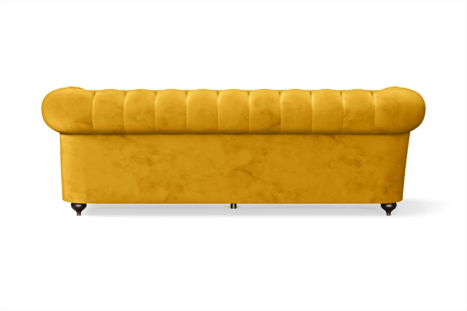 Bitonto 3 Seater Sofa Yellow Velvet