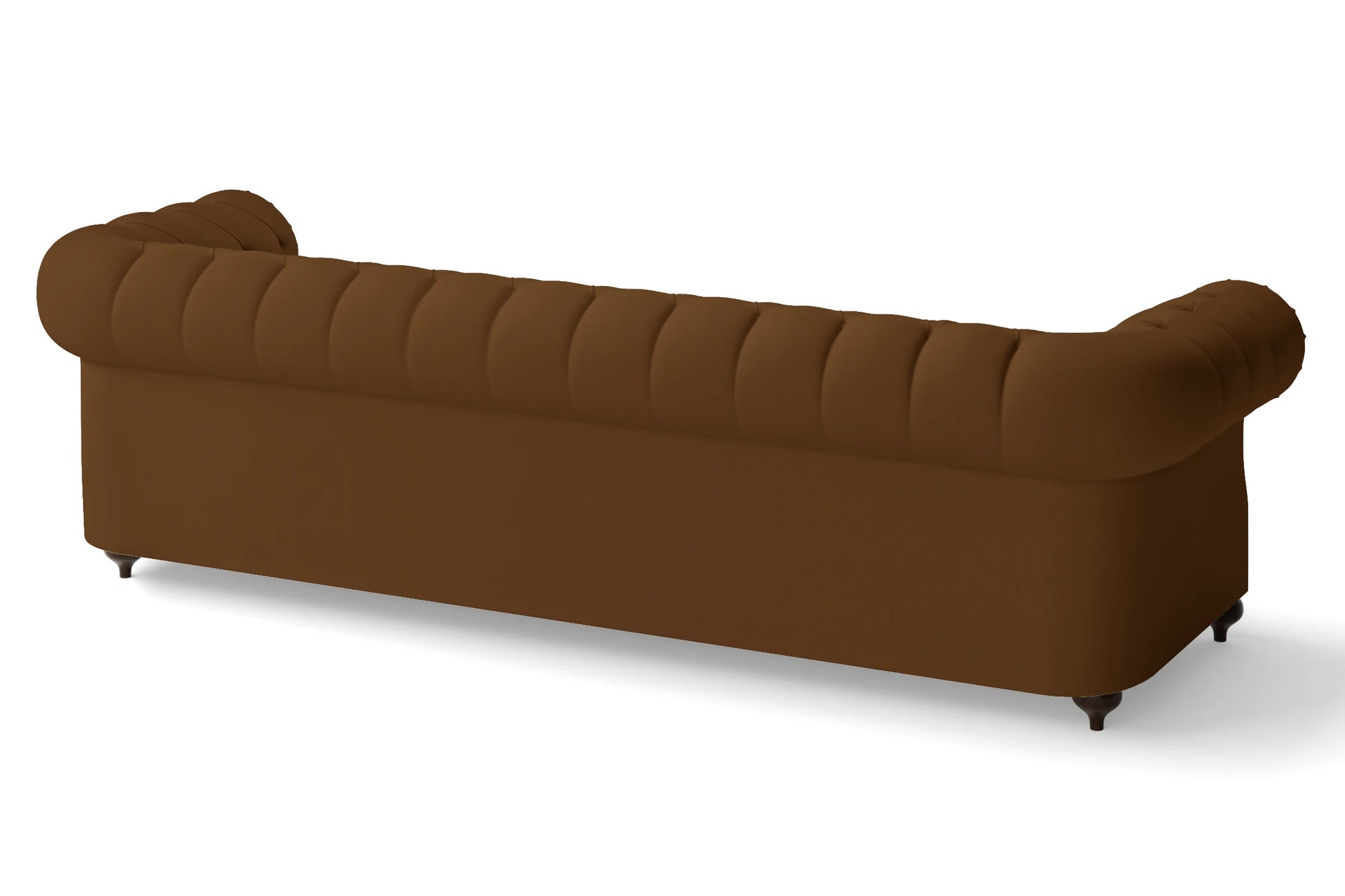 Bitonto 4 Seater Sofa Walnut Brown Leather