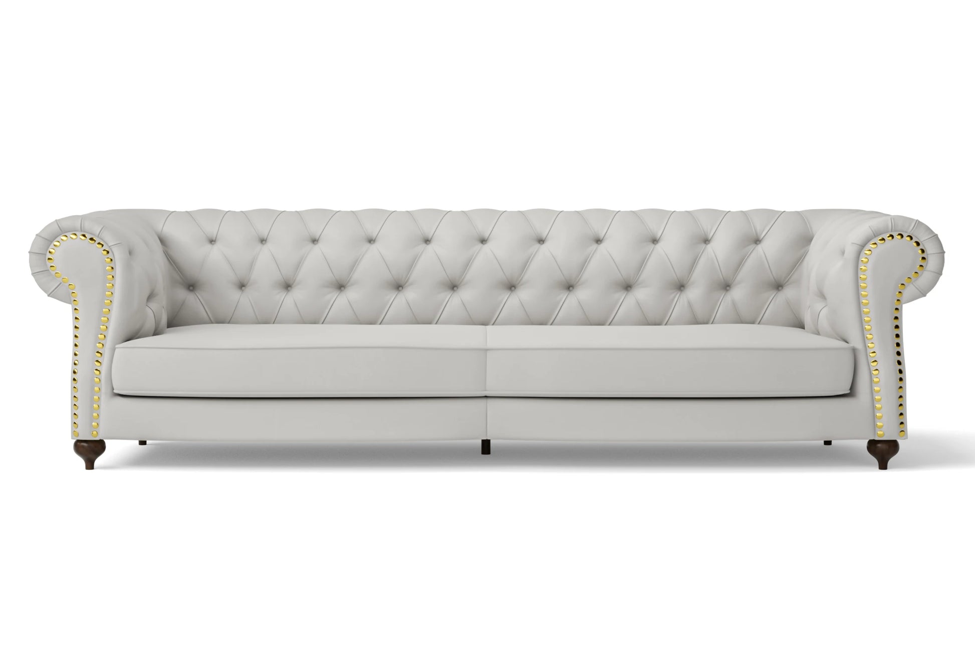 Bitonto 4 Seater Sofa White Leather