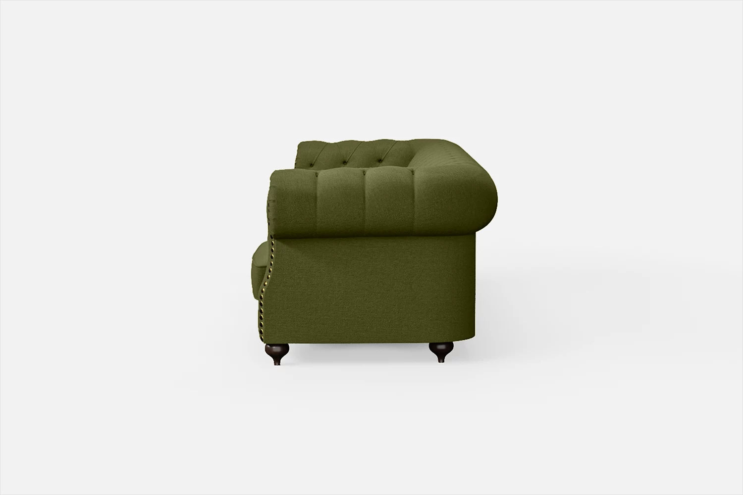 Bitonto 4 Seater Sofa Olive Linen Fabric