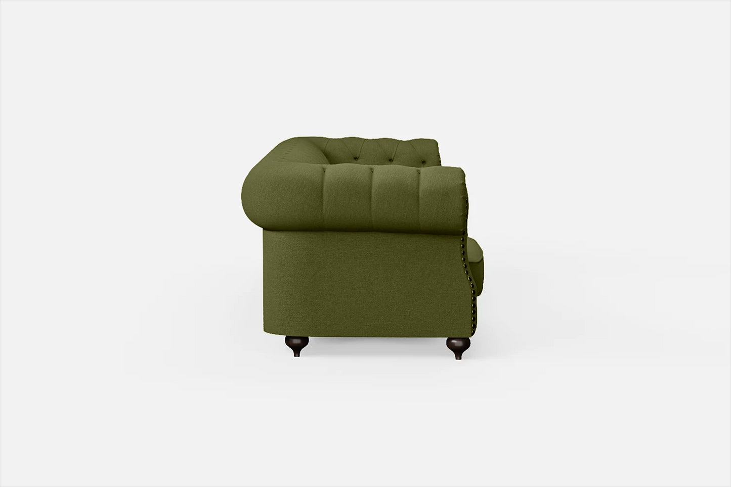 Bitonto 4 Seater Sofa Olive Linen Fabric