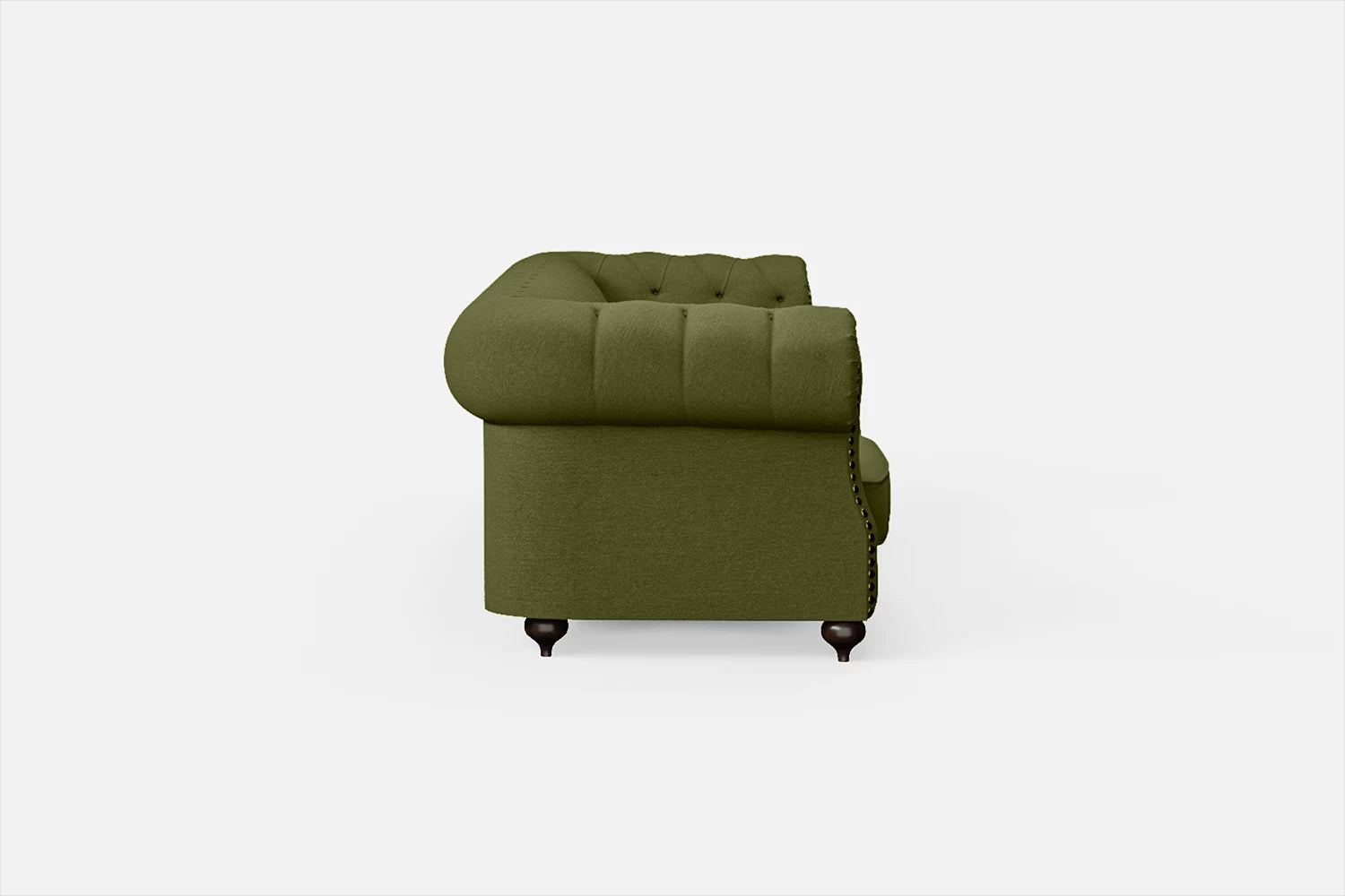 Bitonto 4 Seater Sofa Olive Linen Fabric