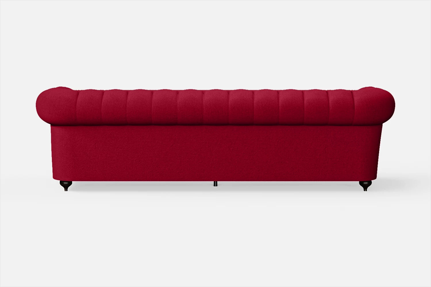 Bitonto 4 Seater Sofa Red Linen Fabric