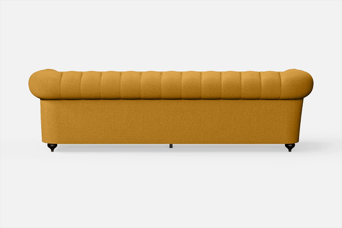 Bitonto 4 Seater Sofa Yellow Linen Fabric