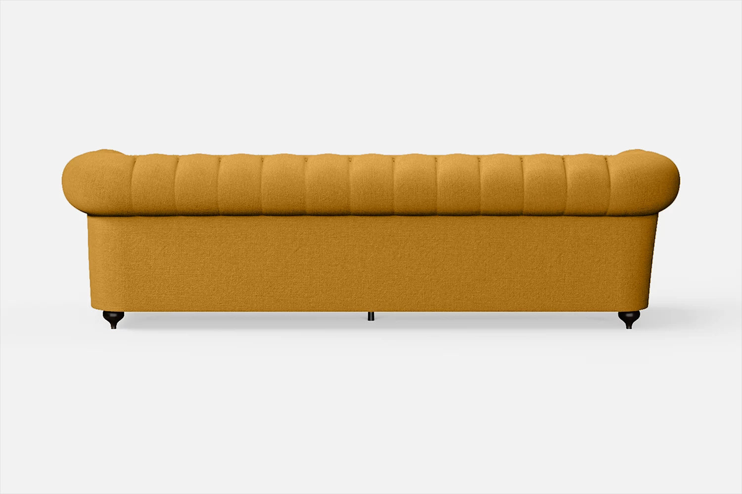 Bitonto 4 Seater Sofa Yellow Linen Fabric