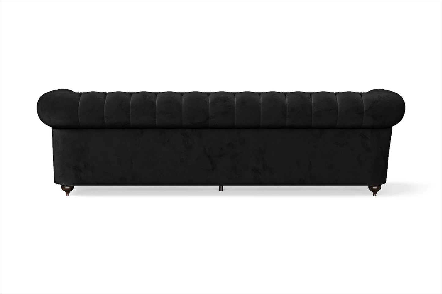 Bitonto 4 Seater Sofa Black Velvet