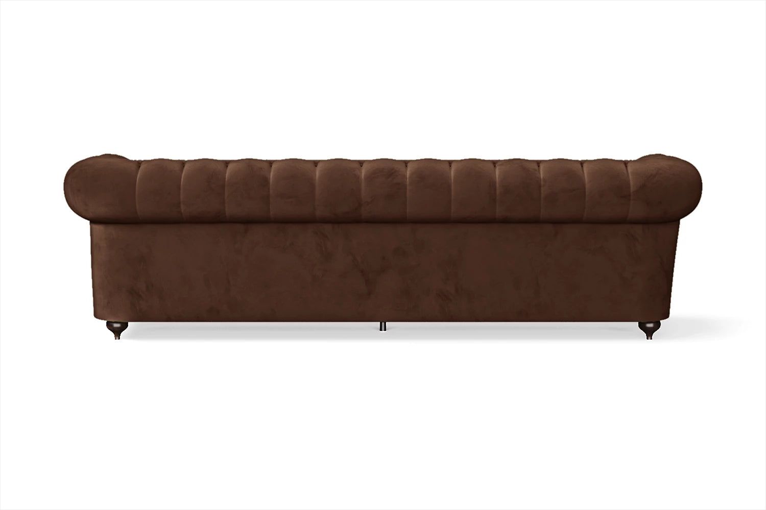 Bitonto 4 Seater Sofa Coffee Brown Velvet