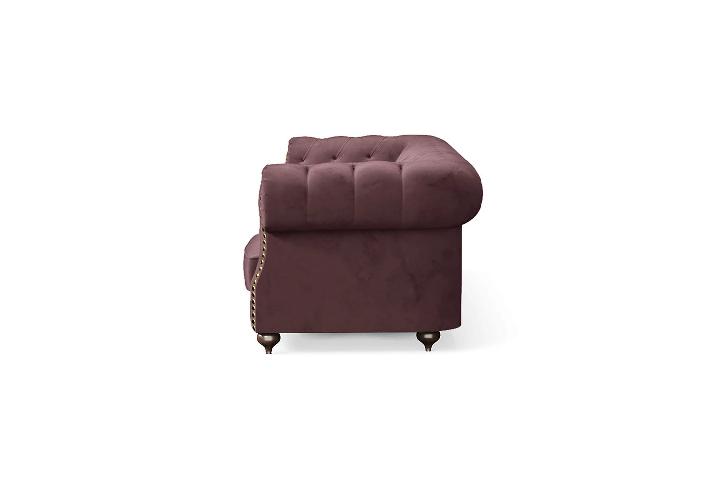 Bitonto 4 Seater Sofa Grape Velvet