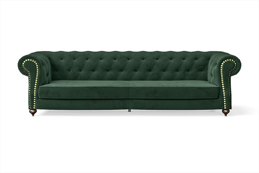 Bitonto 4 Seater Sofa Green Velvet