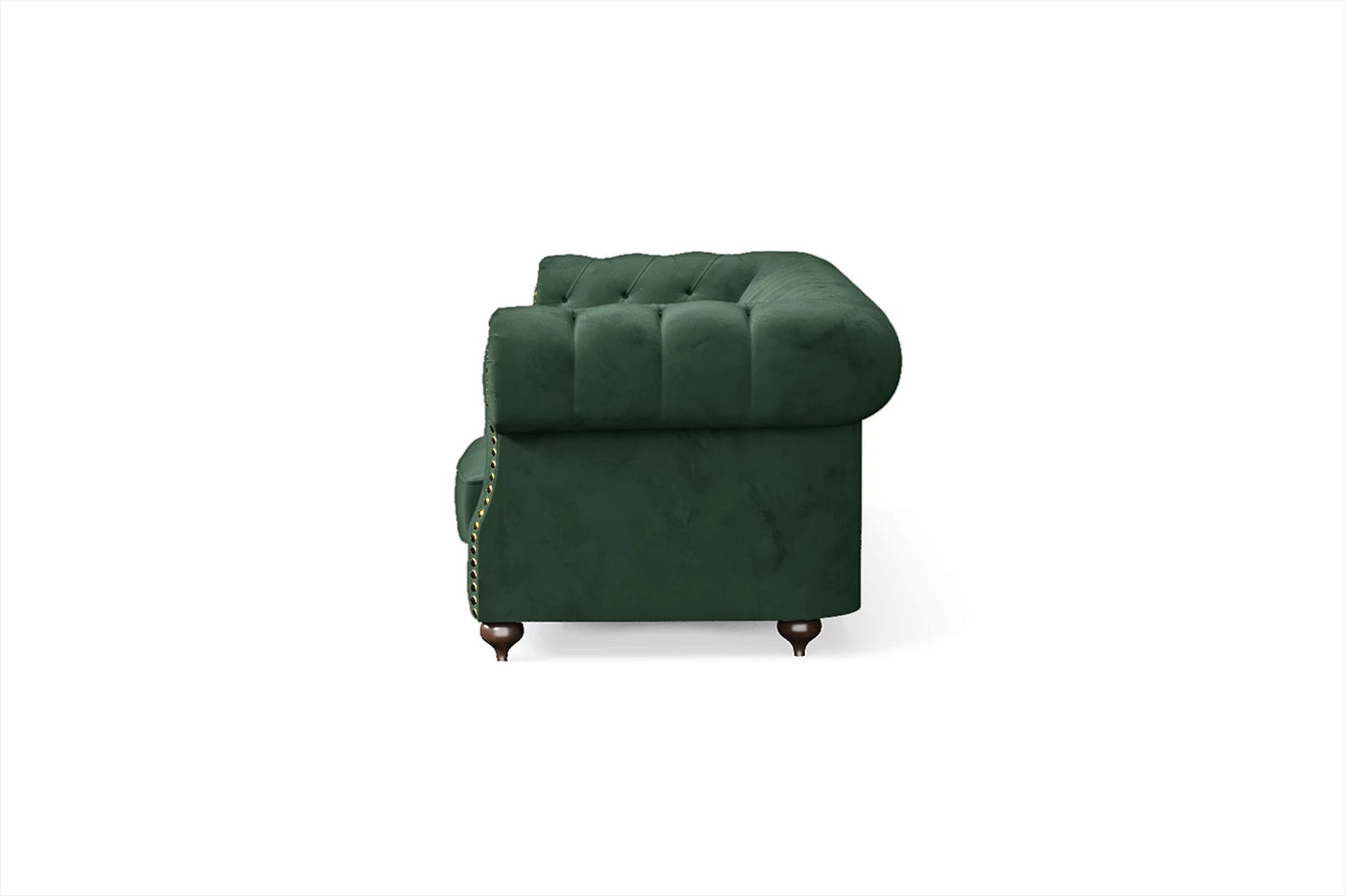 Bitonto 4 Seater Sofa Green Velvet