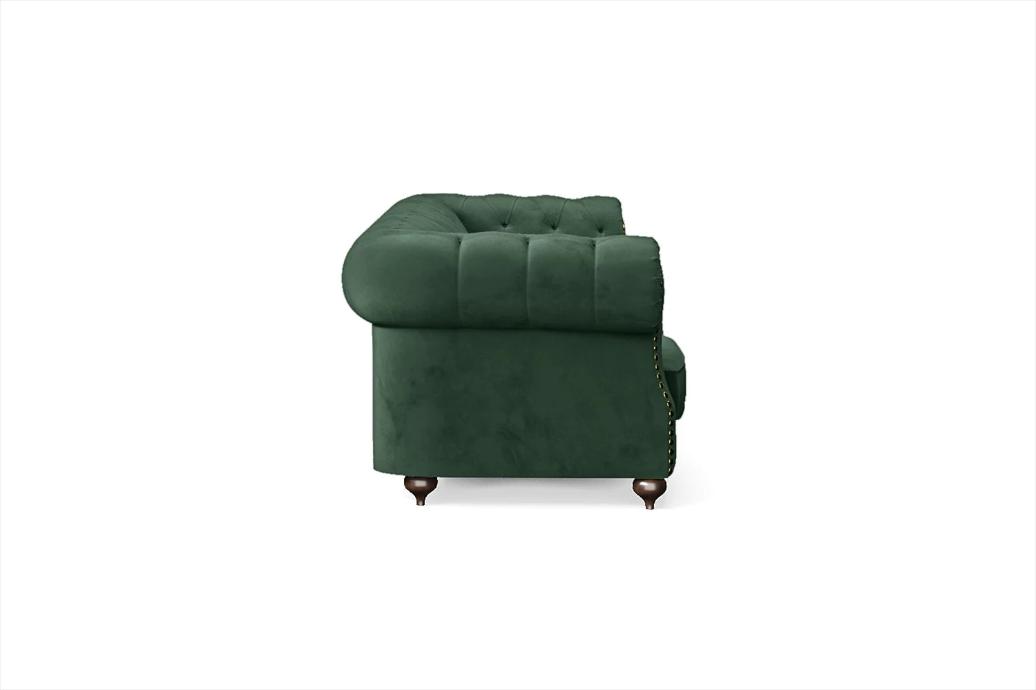 Bitonto 4 Seater Sofa Green Velvet